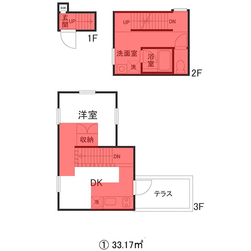 33㎡間取り3つ_動線潰し_1