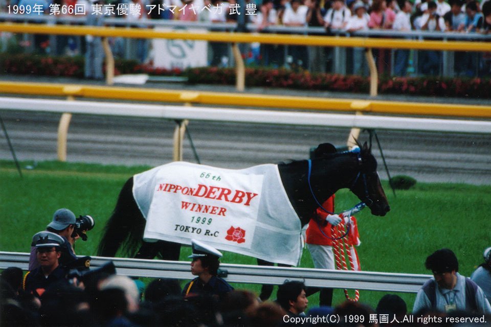 東京優駿(Japan Derby)：蔵出し写真3 1999年 アドマイヤベガ