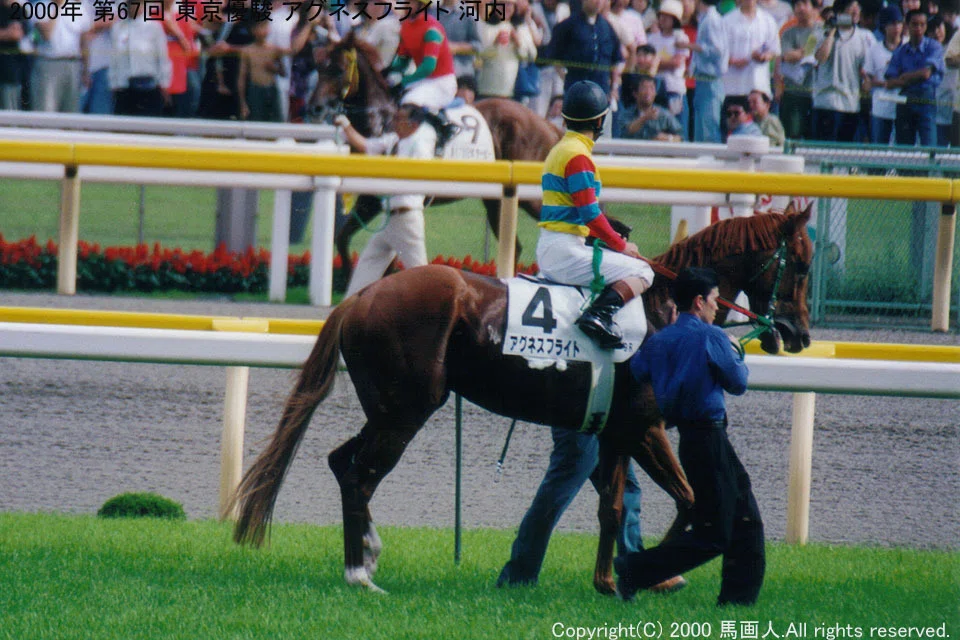 東京優駿(Japan Derby)：蔵出し写真4 2000年 アグネスフライト｜馬画