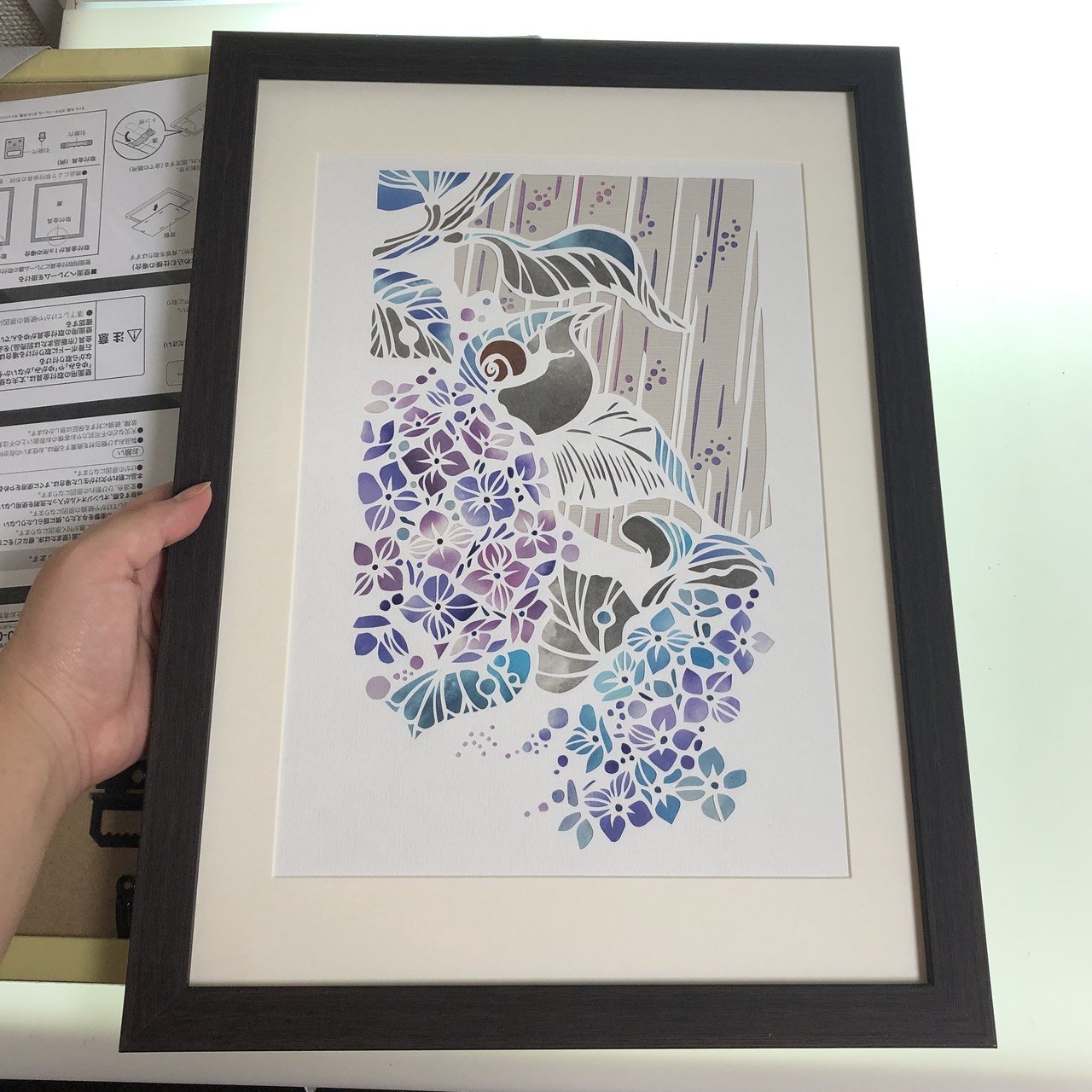 個展の準備】額装〜ニトリのポスターフレーム | 華色切絵 【公式サイト】
