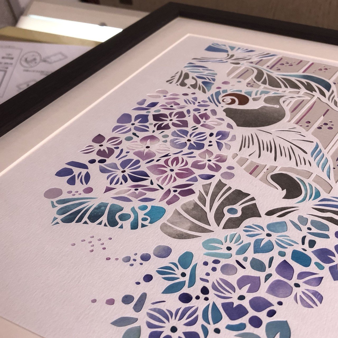 個展の準備】額装〜ニトリのポスターフレーム | 華色切絵 【公式サイト】