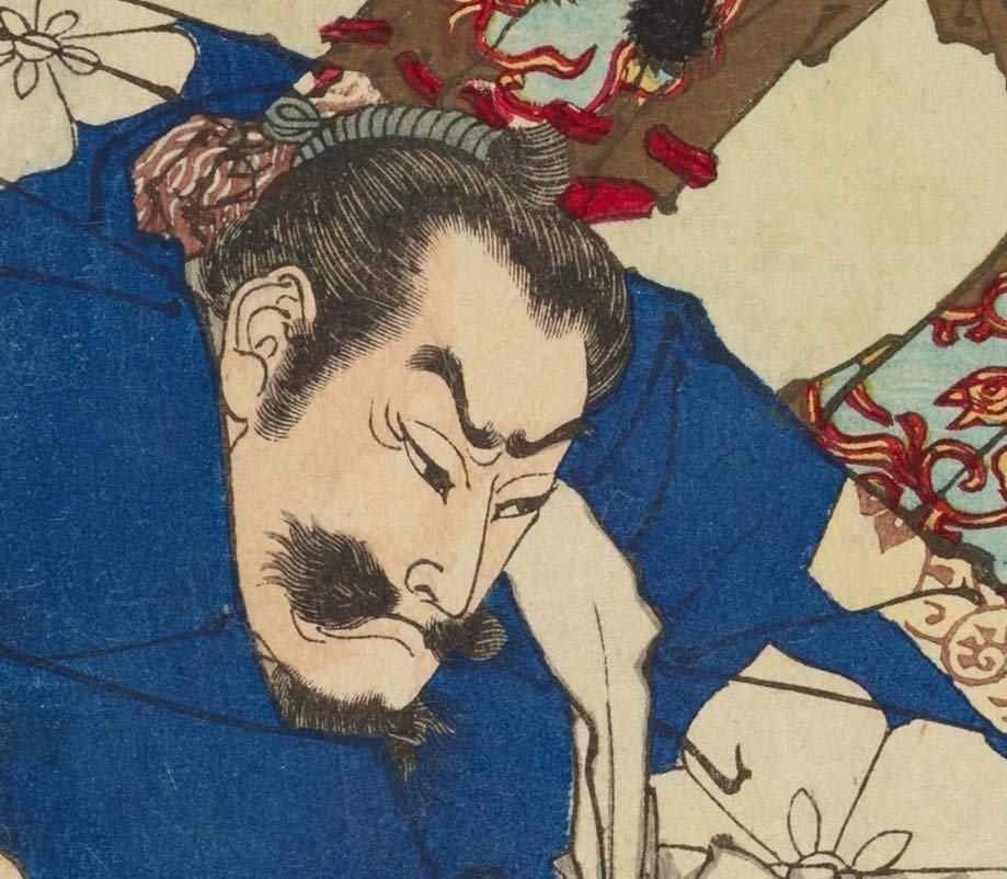 江戸・明治時代の明智光秀はこんな顔をしていました｜太田記念美術館