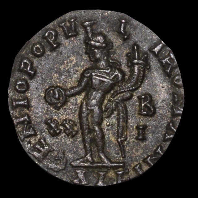 古代ローマ銅貨　ペガサス（ΠEΓAΣOΣ）ブロンズコイン OC古代ローマ コンスタンス 大銅貨 EF!!!!｜硬貨