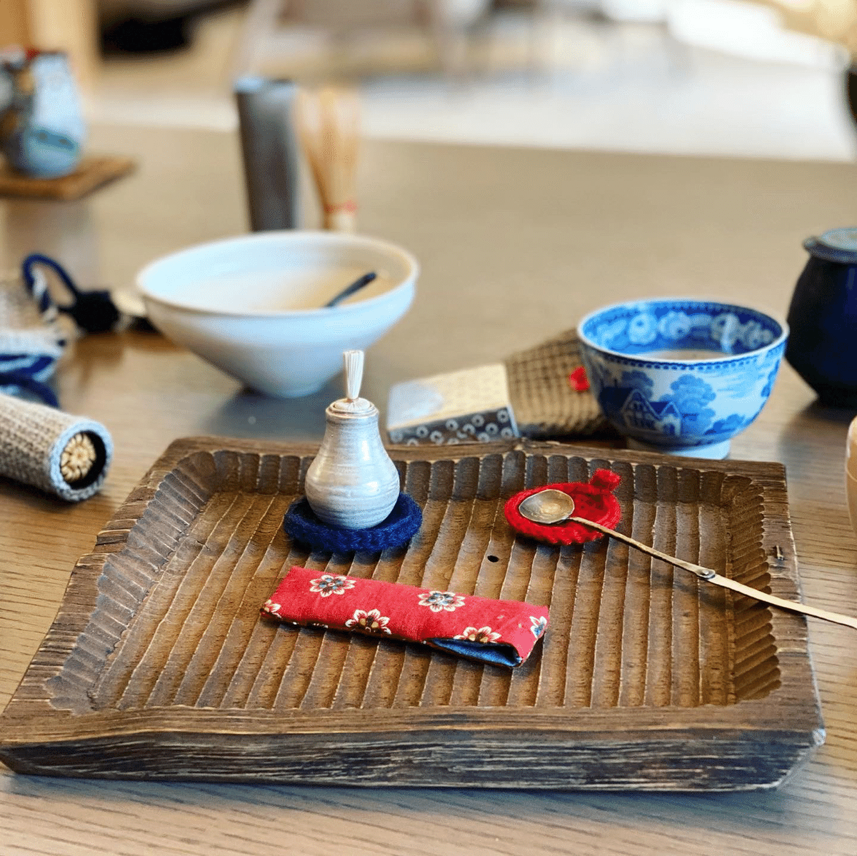 秋の“茶箱あそび” 2020.11｜みずのさちこ