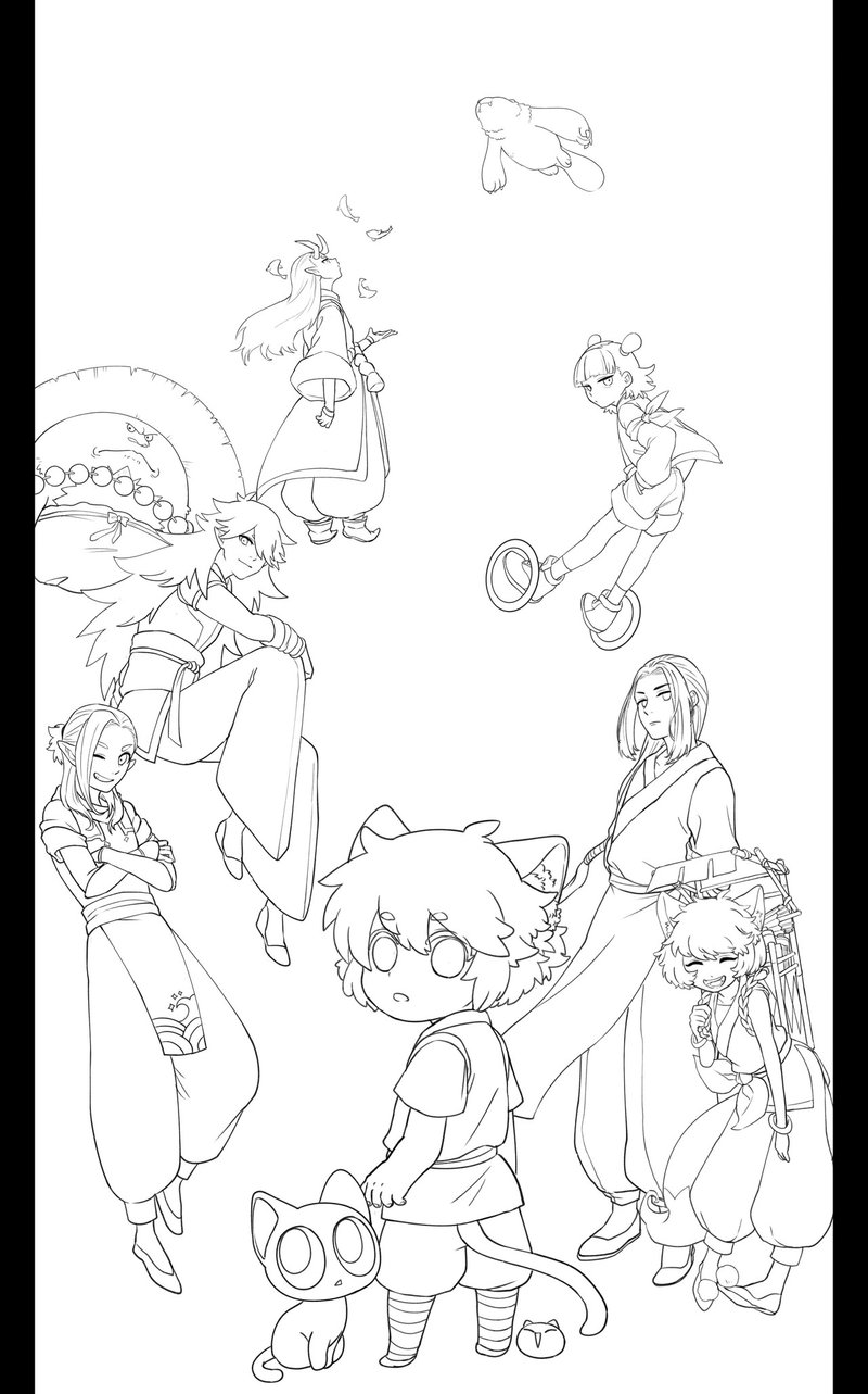 メイキング ラフ 下塗りまで Rukawa Note