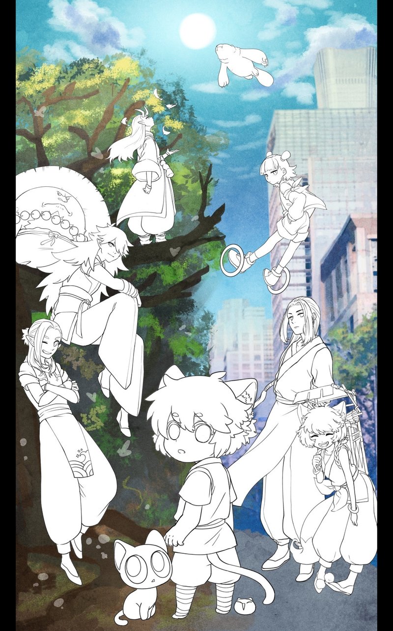 メイキング ラフ 下塗りまで Rukawa Note