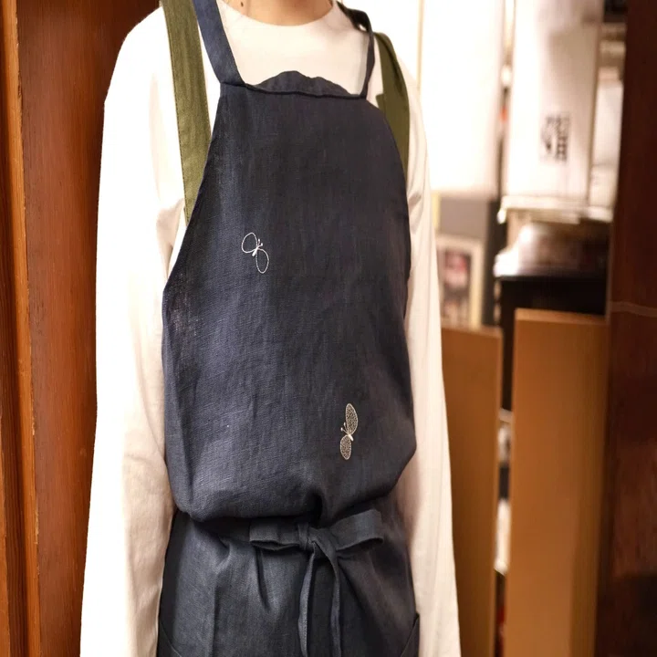エプロンがミナペルホネンになりました?【73歳すし屋のnote】｜77歳 