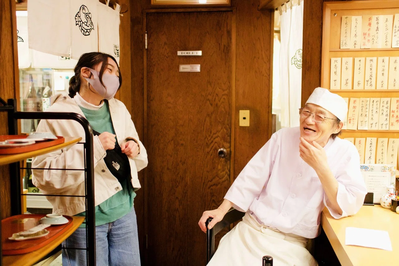 エプロンがミナペルホネンになりました🍣【73歳すし屋のnote】｜77歳