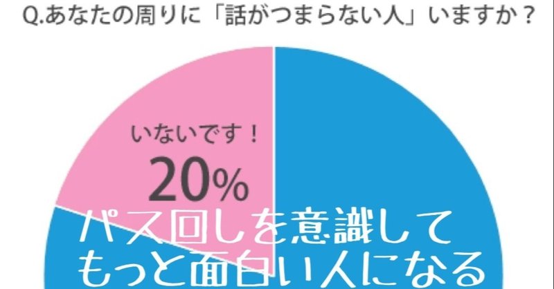 話がそこそこ面白い人の欠点と改善案