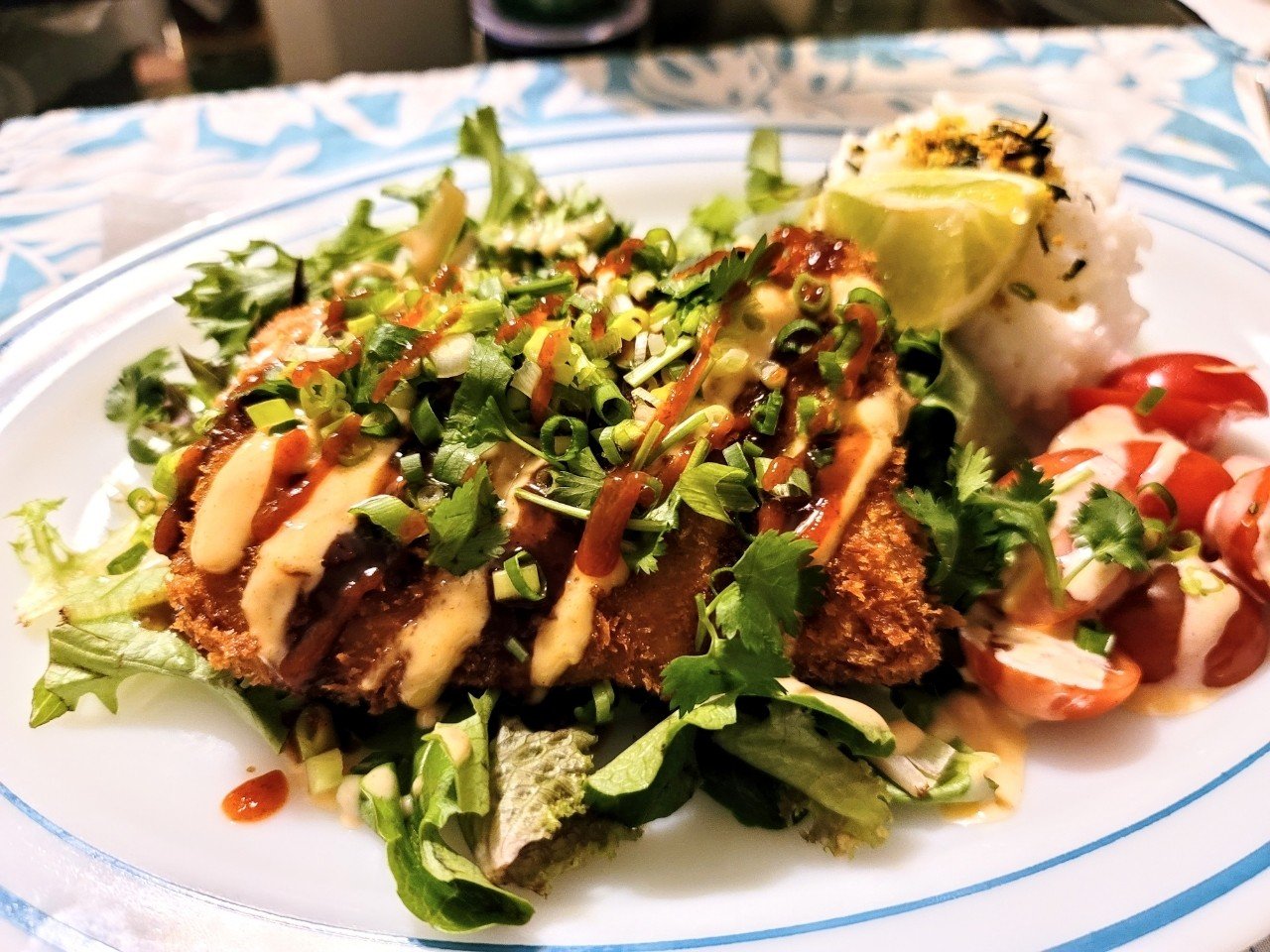 Ewayuri食堂 ハワイスタイル マヒマヒカツプレート Ewayuri エバユリ ハワイ在住 料理家 Note