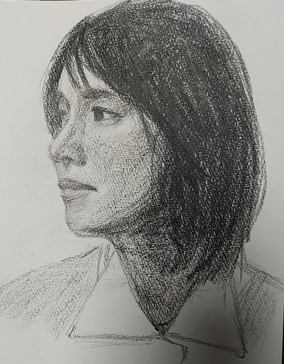 石田ゆり子さんの似顔絵 しまりす工房 Note