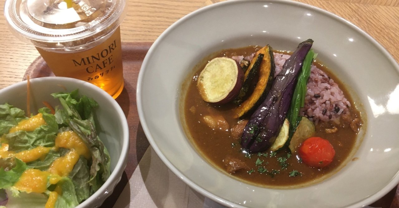 東北の食材を使用 仙台駅 みのりカフェ の 自家製カレーセット Invincible Hound Note