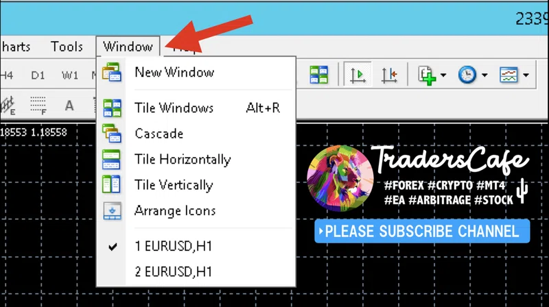 Mt4 ウィンドウ チャート の整列をする方法 Fx Traderscafe Note