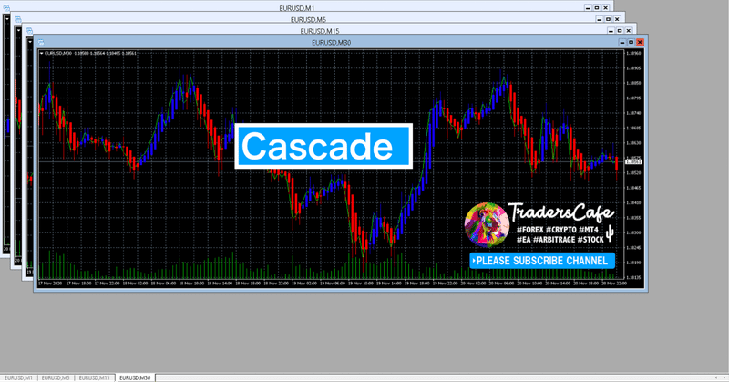 Mt4のチャートを重ねて表示 整列する カスケード とは Fx Traderscafe Note