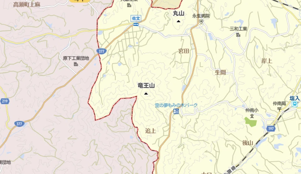 まんのう町竜王山