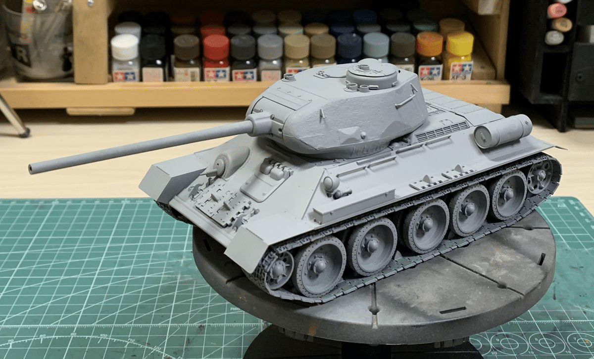 タミヤT34/85 製作記｜杉さん