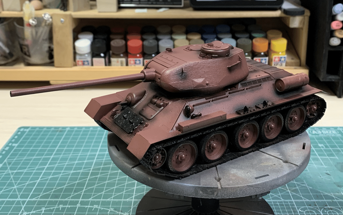 タミヤT34/85 製作記｜杉さん