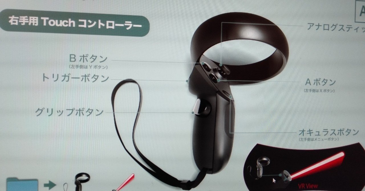 オキュラスクエスト2初心者日記その3 コントローラーのボタンの名前