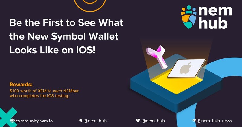 NEM Hub 初めてのタスクに挑戦！ NEM / Symbol New ios Wallet ！