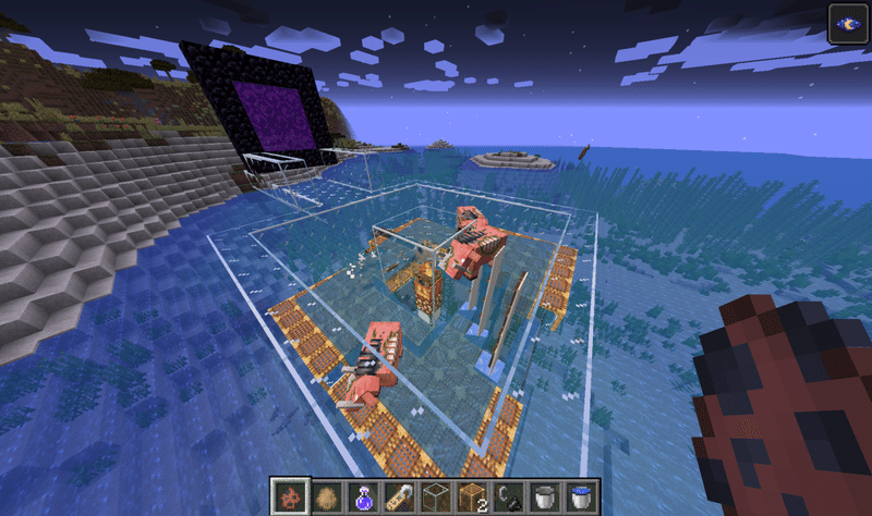 マイクラ ゾグリンを使った完全放置式魚トラップ 1 16 3対応 ピグ Pigu Note