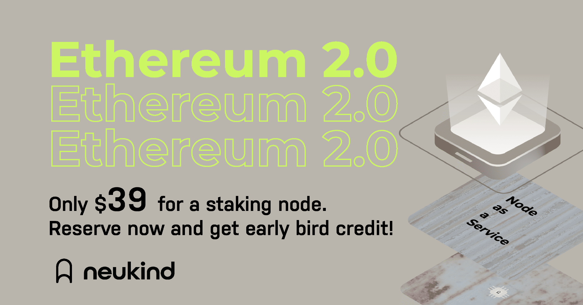 イーサリアム2.0のステーキングを“Node as a Service”としてリリースします。｜Neukind, Inc.