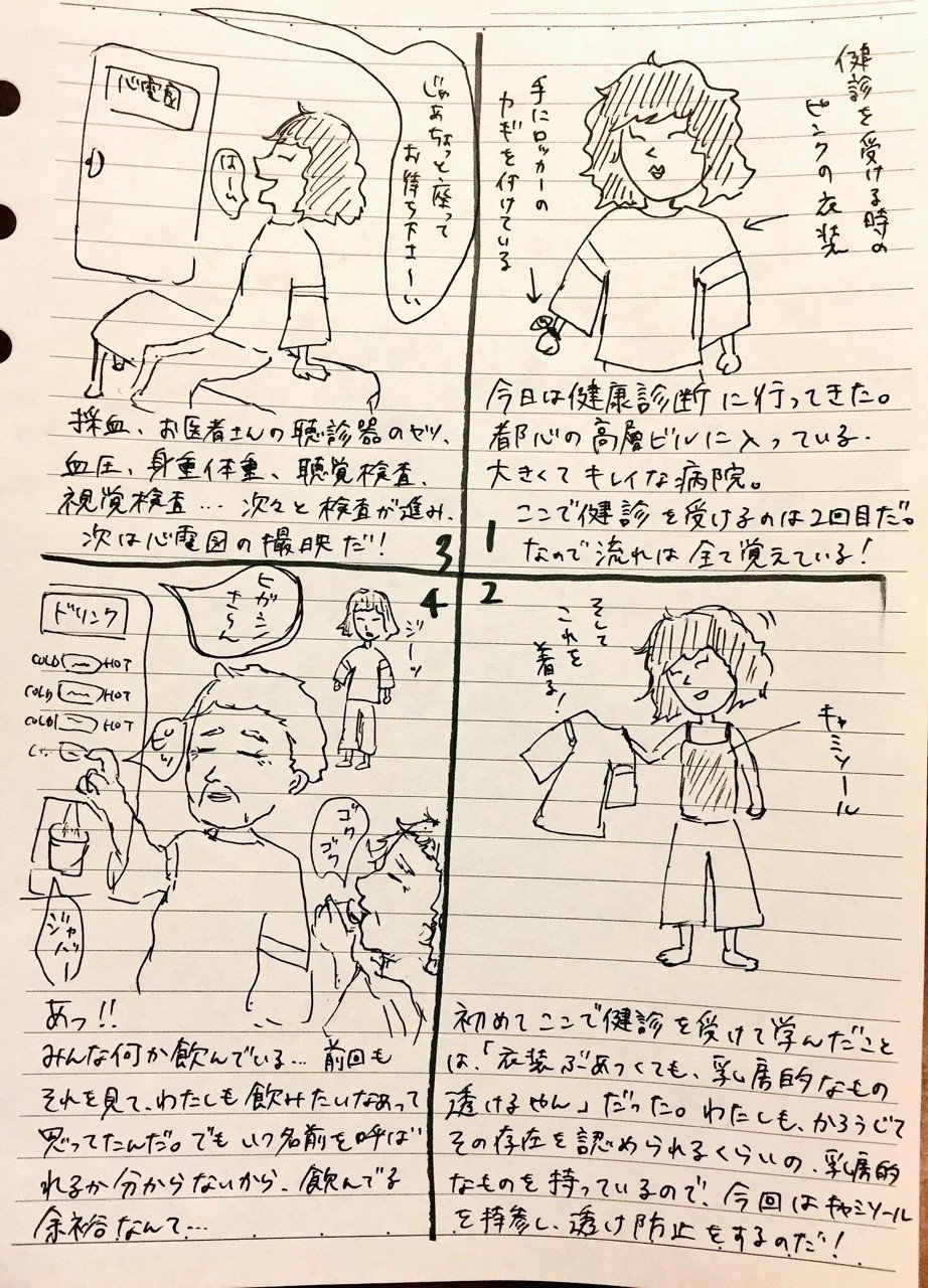 健康診断に行ったはなし ヒガシノメーコ Note 健康診断に行ったはなし ヒガシノメーコ Note