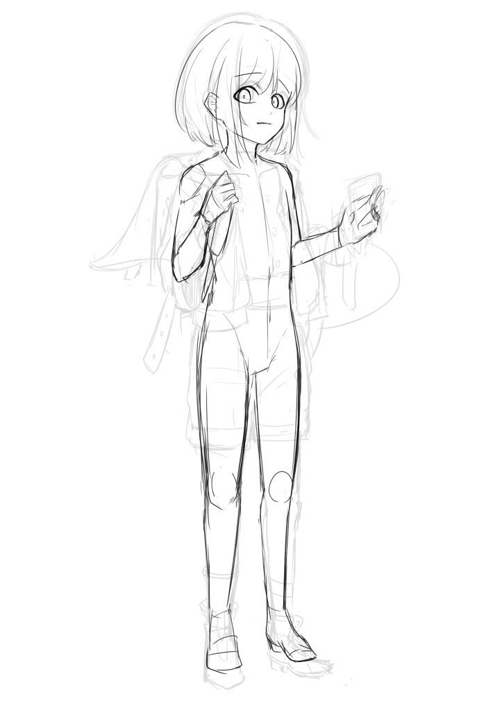 ２ 立ち絵ができるまで 下書き なべちた いと お仕事募集中 Note