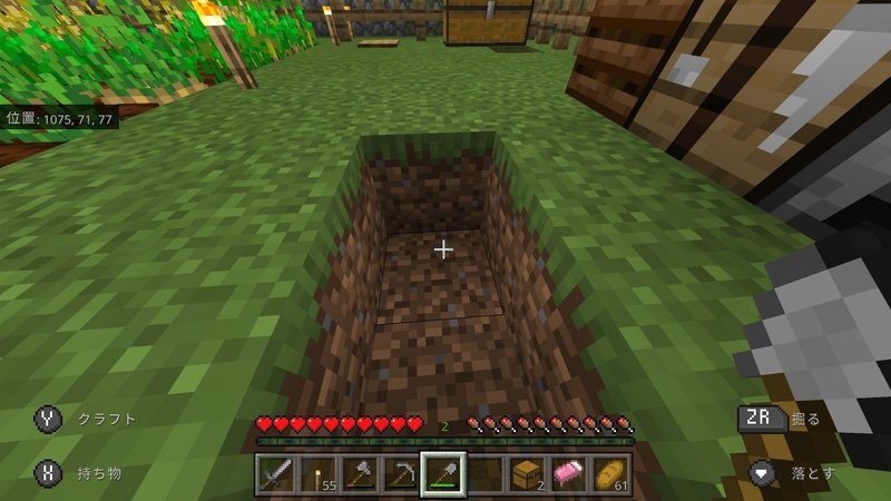 マイクラ日記 3 ブランチマイニングと釣り始めました ぽんぽん Note