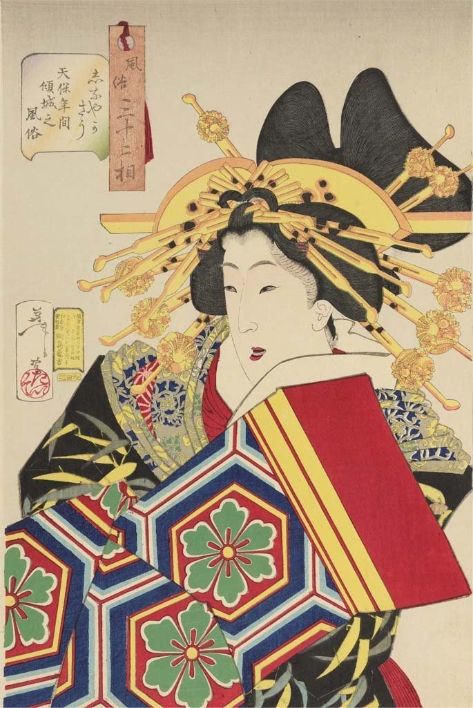 花魁たちは髪にかんざしをどこまで挿すことができるのか 数えてみた 太田記念美術館 花魁たちは髪にかんざしをどこまで挿すことができるのか 数えてみた 太田記念美術館