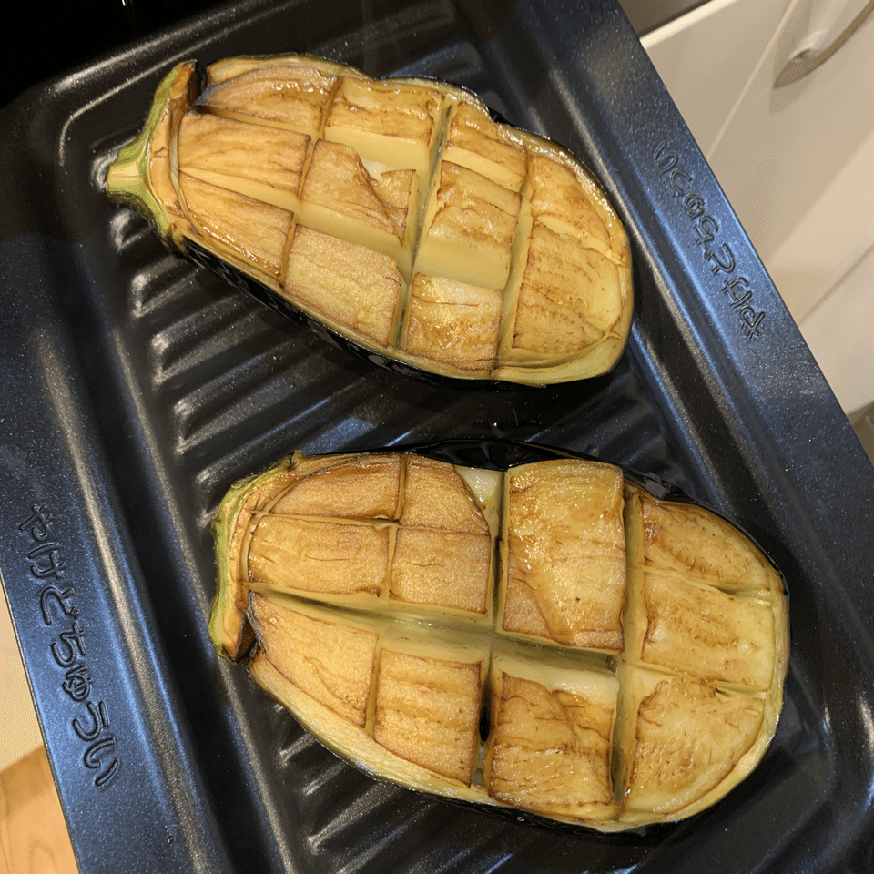 とにかくqolを向上したい人の米ナスの肉味噌田楽 とにかく食でqolを向上したい人のブログ Note