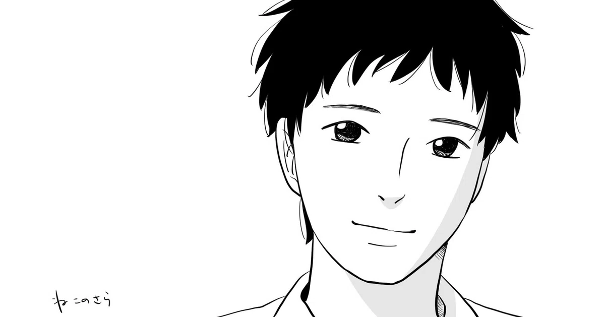 男性夕凪宮田恭介_線画
