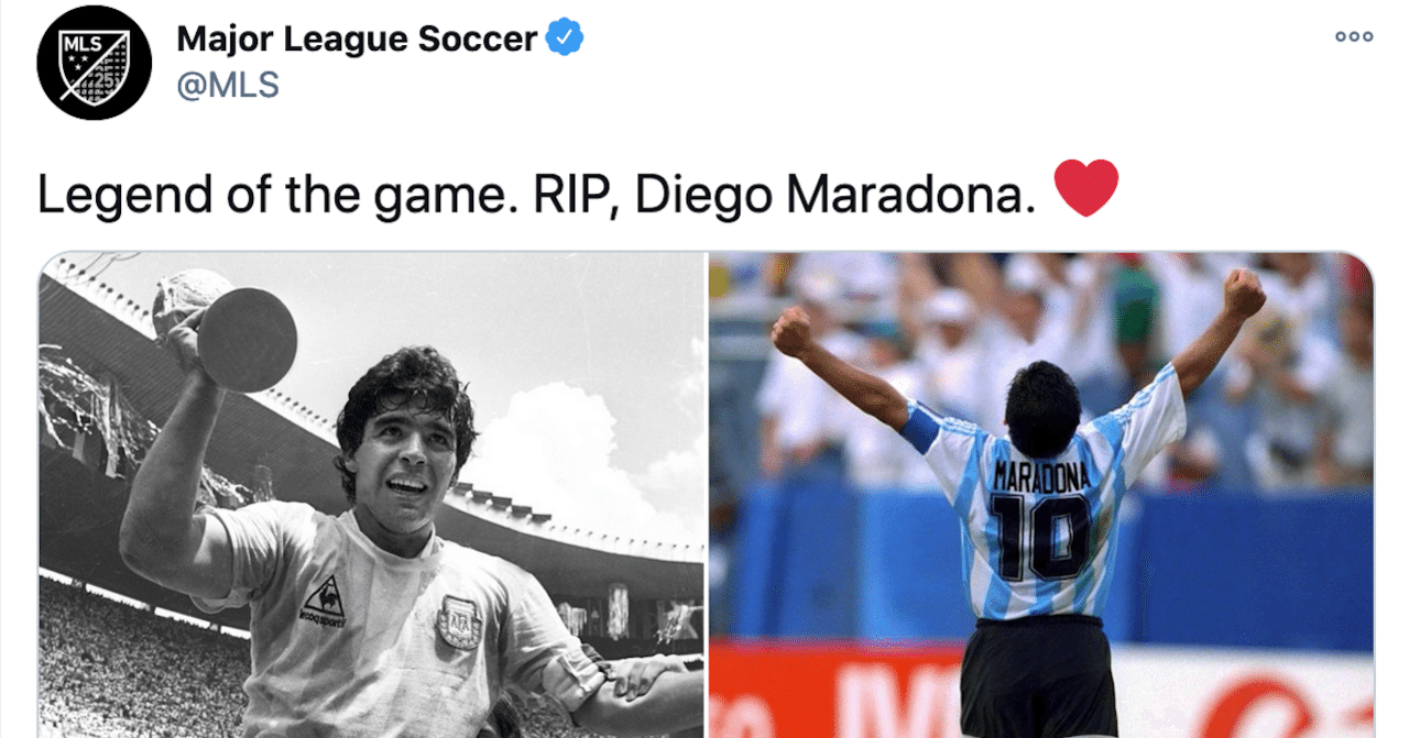 マラドーナの死を受けた米サッカー界の反応 大澄紅希 語学留学から5年で永住権を取得した私の人生 Note