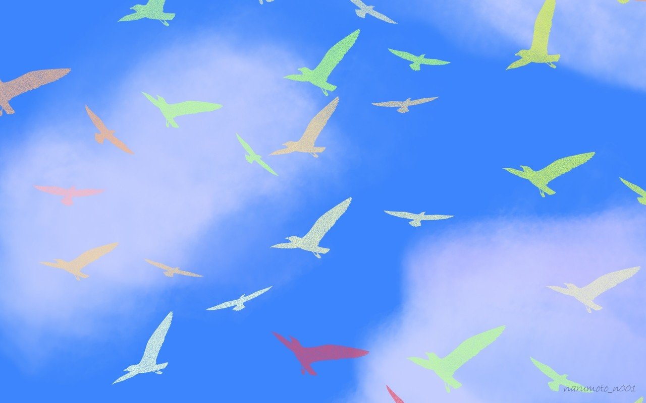 Photoshop 鳥ブラシをつくって遊んでみた ナルモト Note