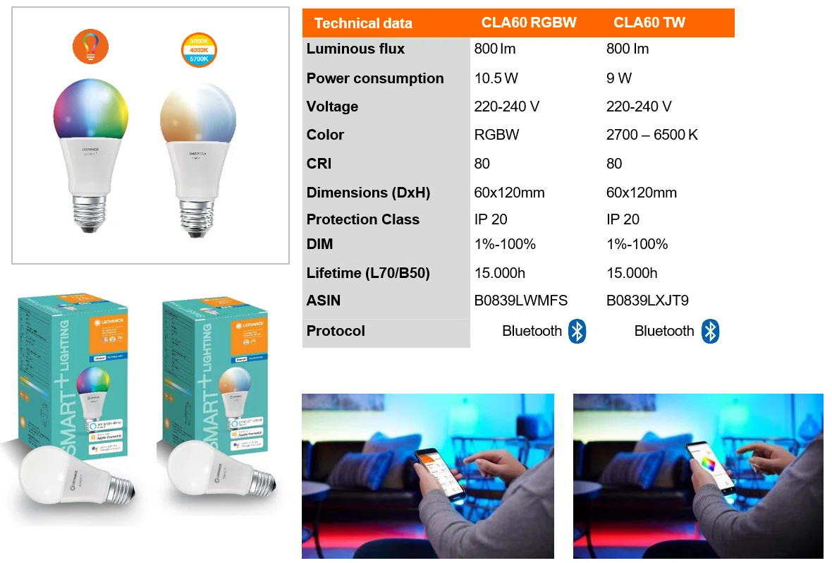 ライト・照明 LED 電球 スマートライト LEDVANCE SMART+ 20個