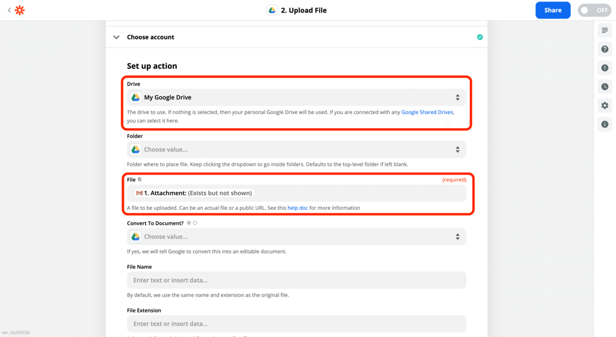 イベント詳細の決定