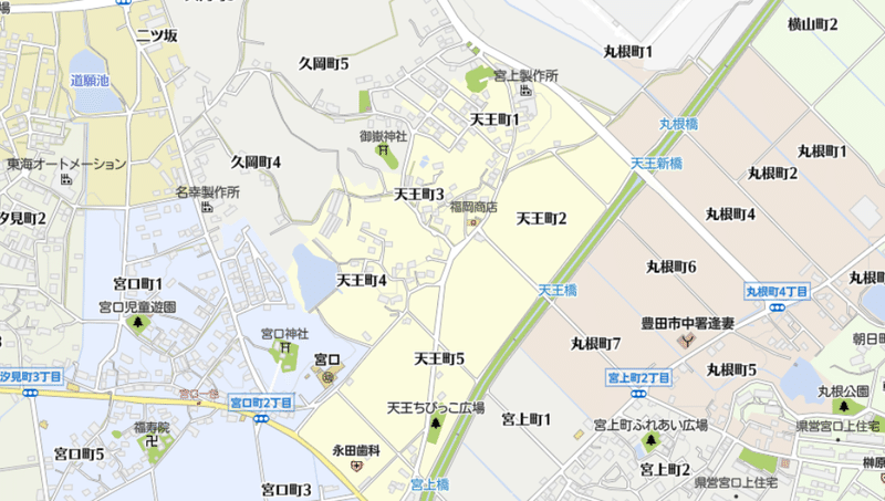 豊田市天王町