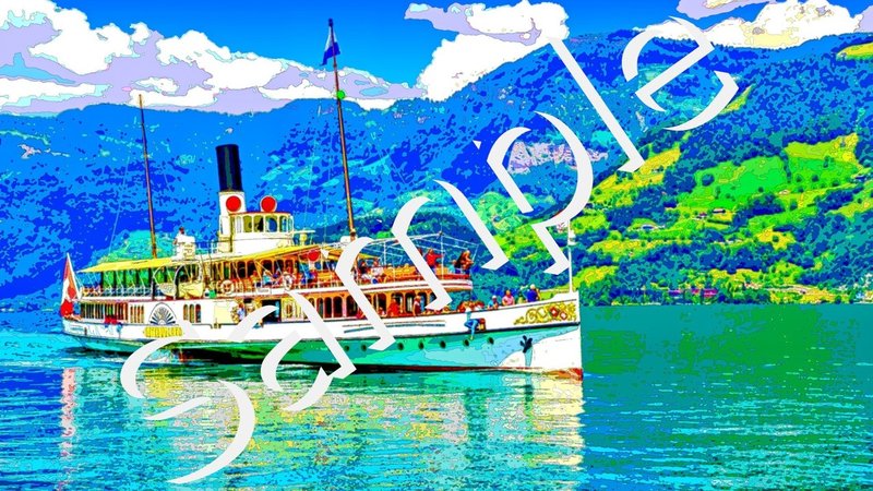 Pc スマホ用壁紙 スイス ルツェルン湖の汽船 作品no 004 Gallery Misutawo Note