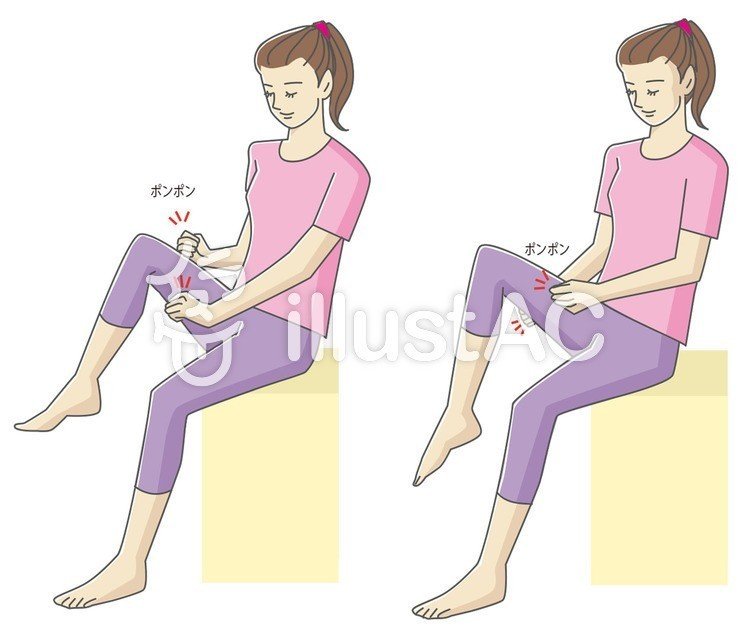 イラスト素材 Illust Ac レッグマッサージ 叩いく イラスト素材 Drown By Kana Note