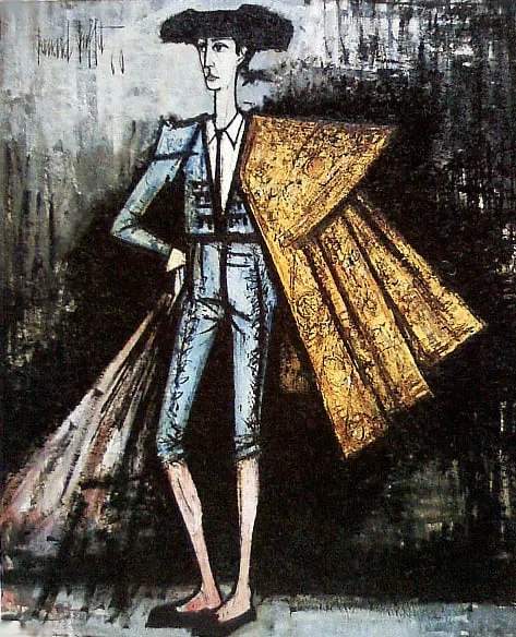 n*i様 ベルナール•ビュッフェ 闘牛士 マタドール 絵画 リトグラフ 1960 ベルナール•ビュッフェ 「闘牛士 」マタドール 絵画 リトグラフ 1960年
