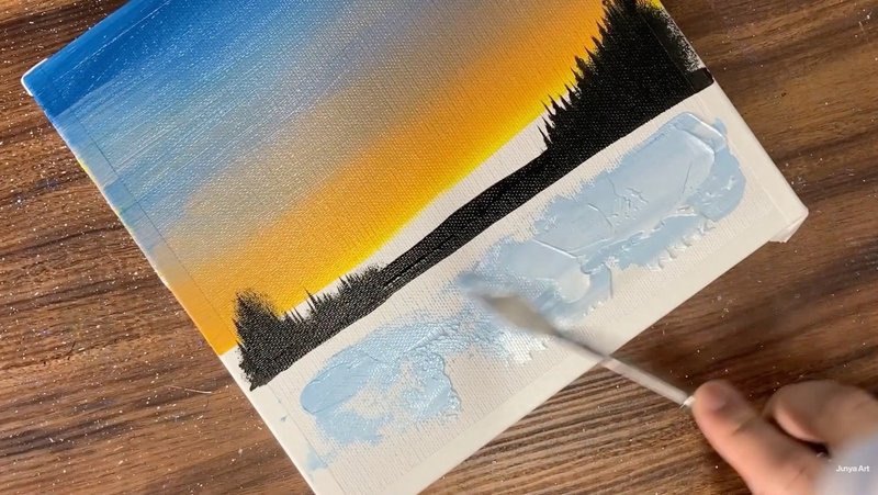 アクリル絵の具で 雪と夕日の景色 を描く方法 初心者が簡単に絵を描く方法 Junya Art Note アクリル絵の具で 雪と夕日の景色 を描く方法 初心者が簡単に絵を描く方法 Junya Art Note