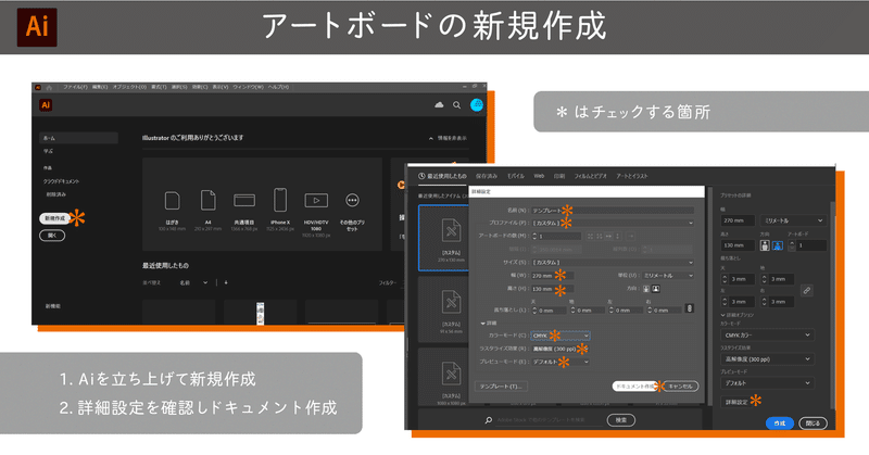 名刺制作のためのai基礎 おはな Note