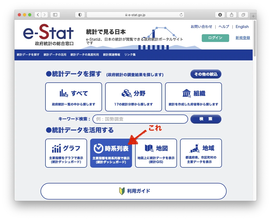 093 政府の統計データを無料で使える E Stat その1 静岡県の人口推移を10分でグラフにしてみる 多田幸生 中小企業診断士 Note