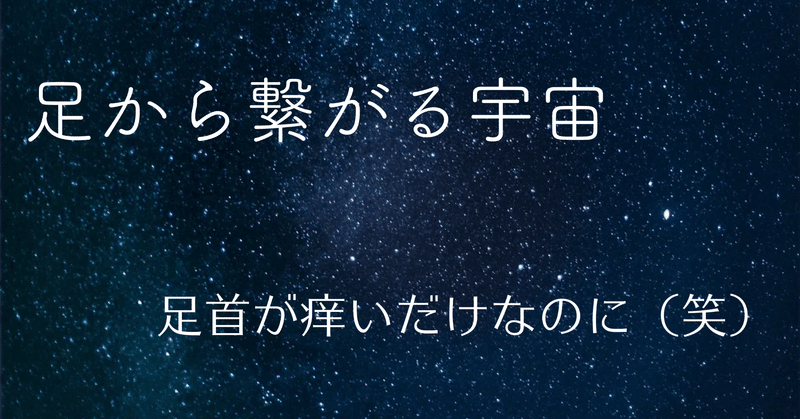 足首から繋がる宇宙～足首が痒いだけなのに～