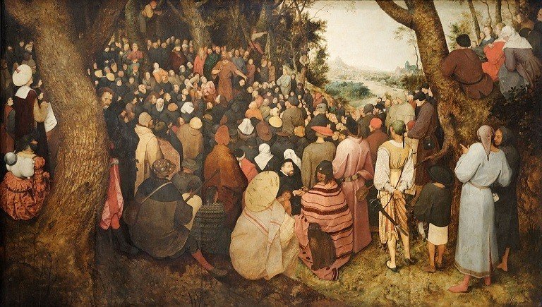 Brueghel_l'Ancien_-_La_Prédication_de_Saint_Jean-Baptiste ピーテル・ブリューゲル 洗礼者ヨハネ　JOHN