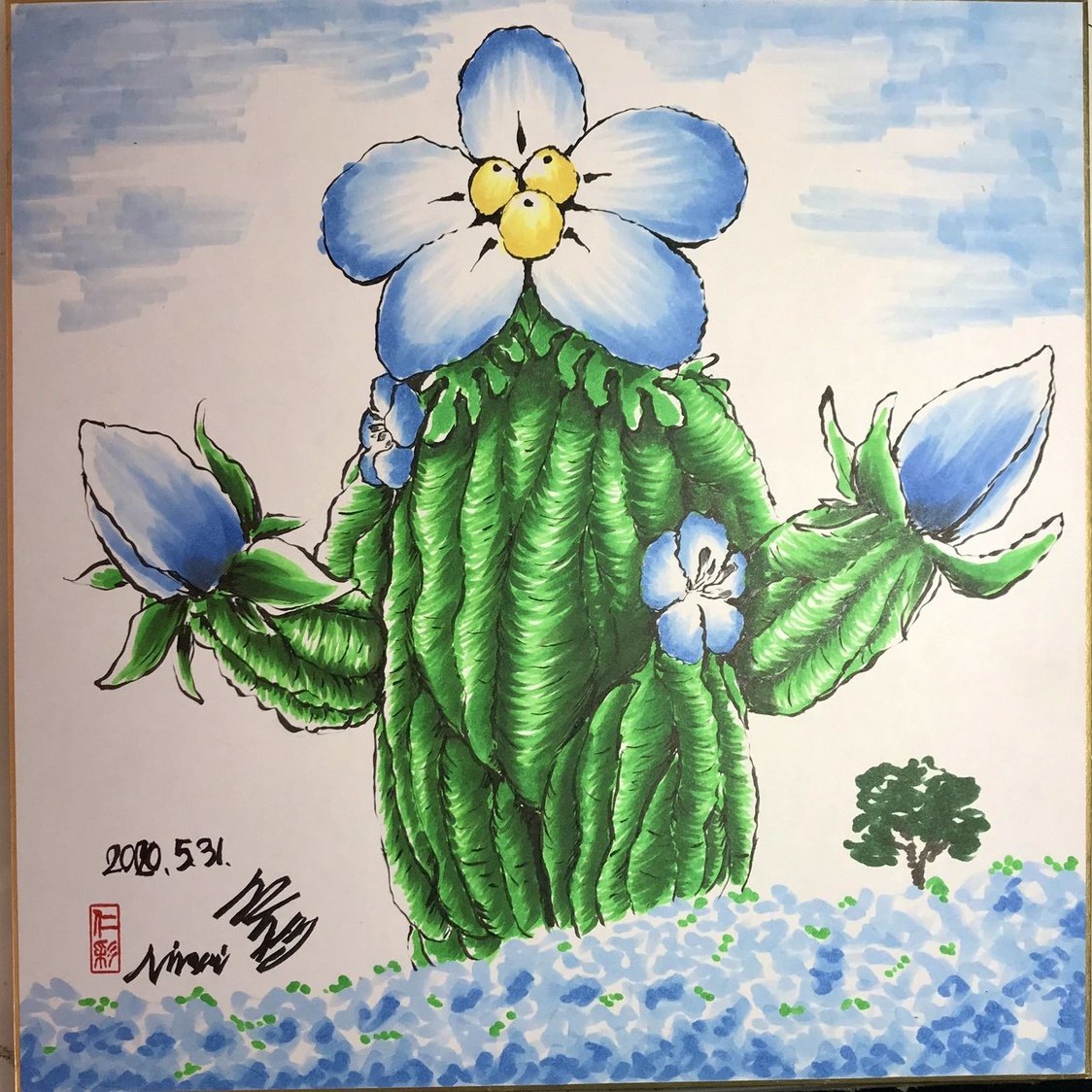 精霊花獣 ネモフィラン いばらき怪獣図鑑 Note