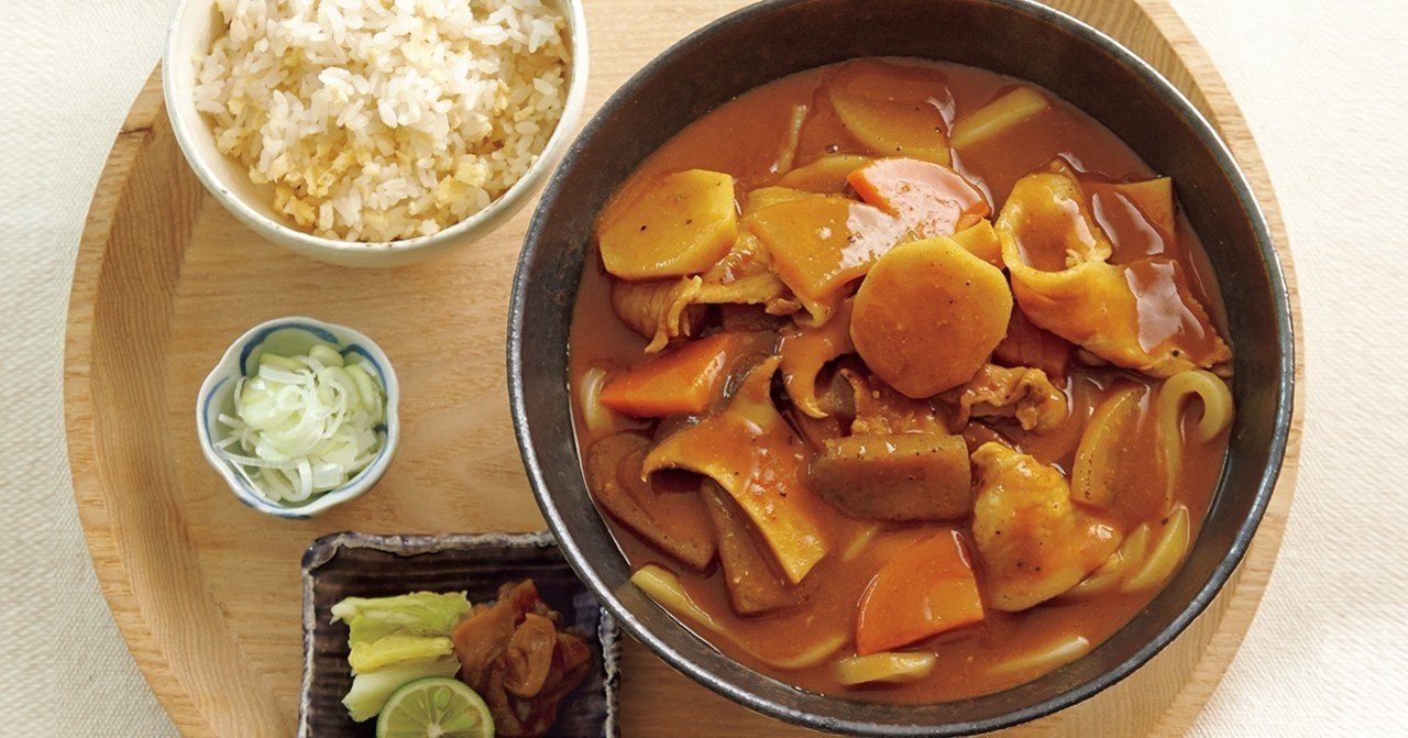 ひと振りのカレー粉で香り引き立つカレーうどんに スパイスとハーブと栗原はるみ