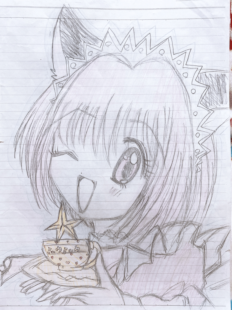 手描き絵 小学生 中学生時代に描いたイラスト バヴみき Iphoneだけで作曲するひと Note