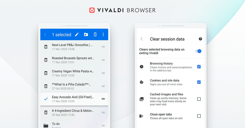 Android版Vivaldiブラウザ3.5リリース！プライバシー保護を強化、メモ＆ブックマークのソート機能を追加しました