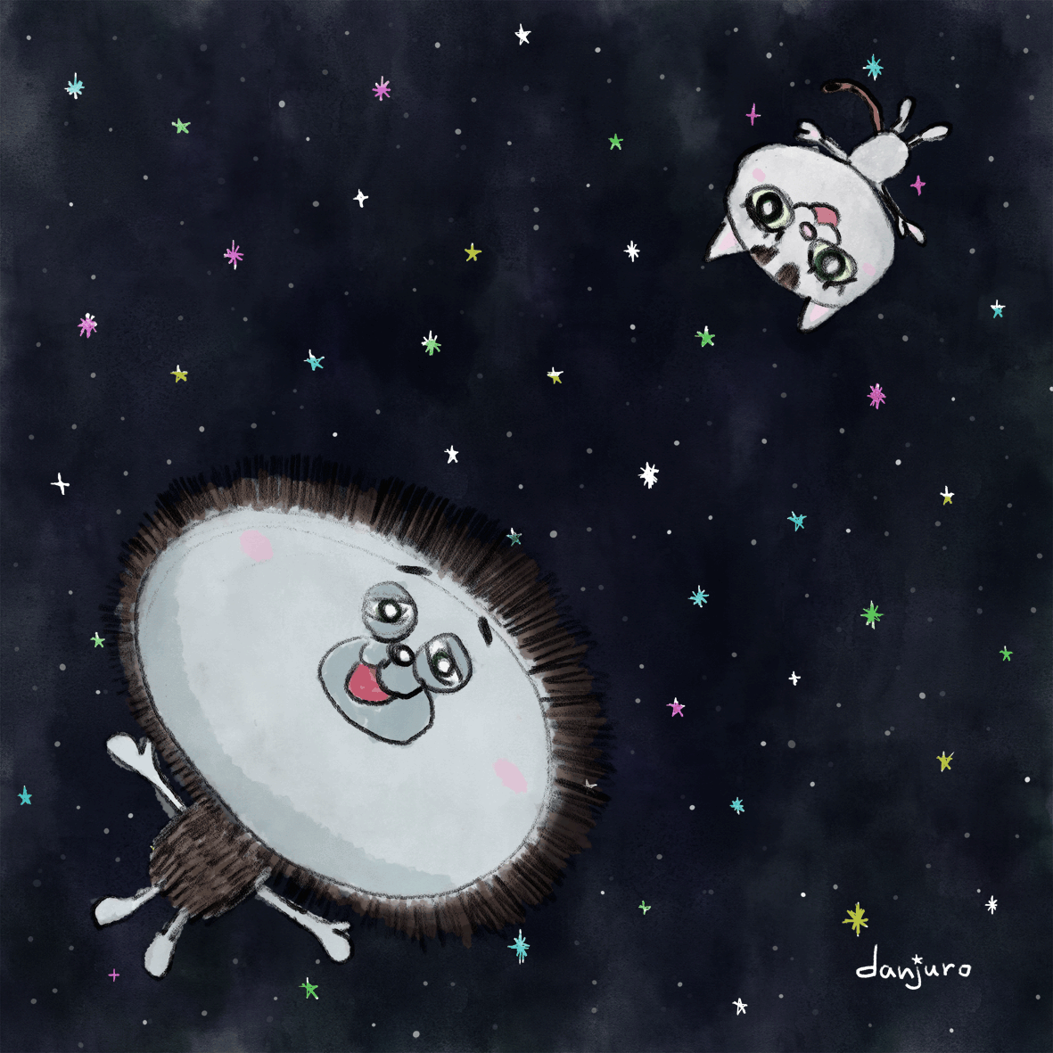 宇宙のgifアニメ ダンジュウロー Note