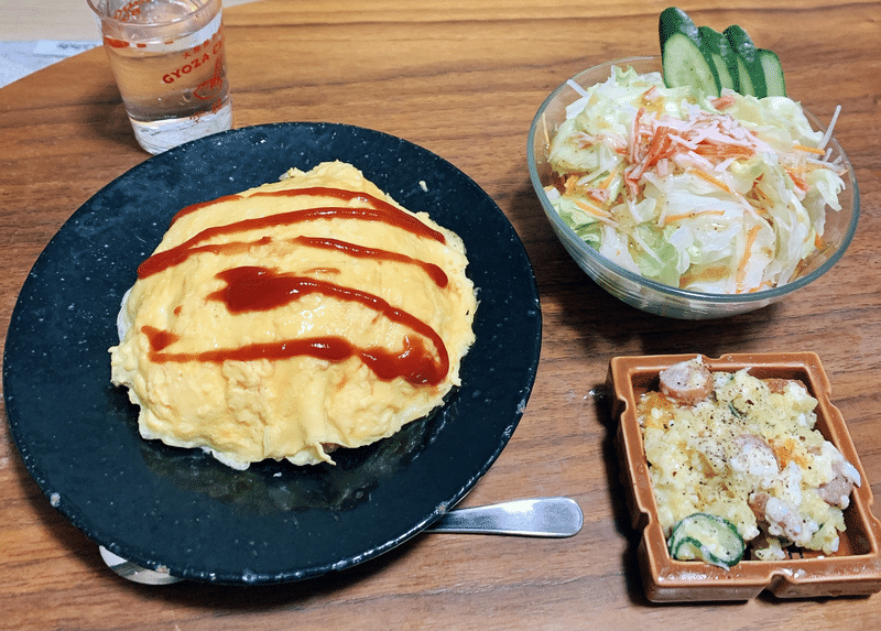12 4オムライス190円 1日500円以内で作るおっさん飯 吉田輝和 Note